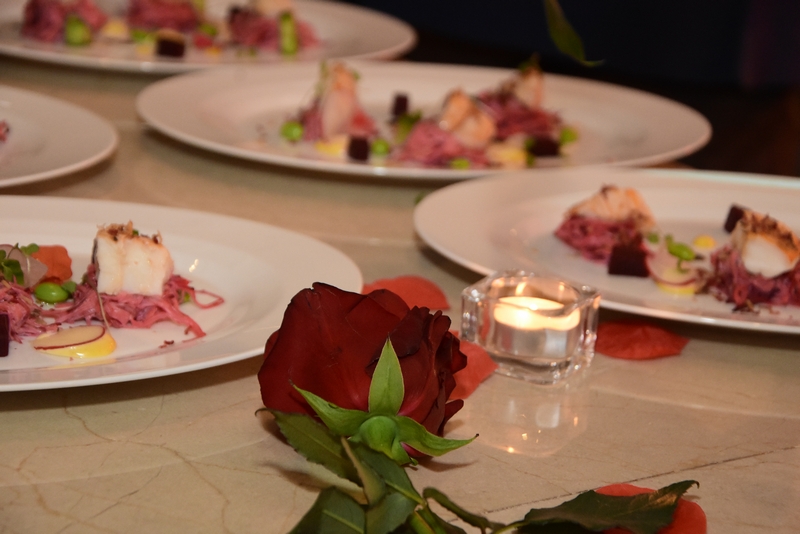 Love at le gray with an enchanting dinner at Indigo on the Roof